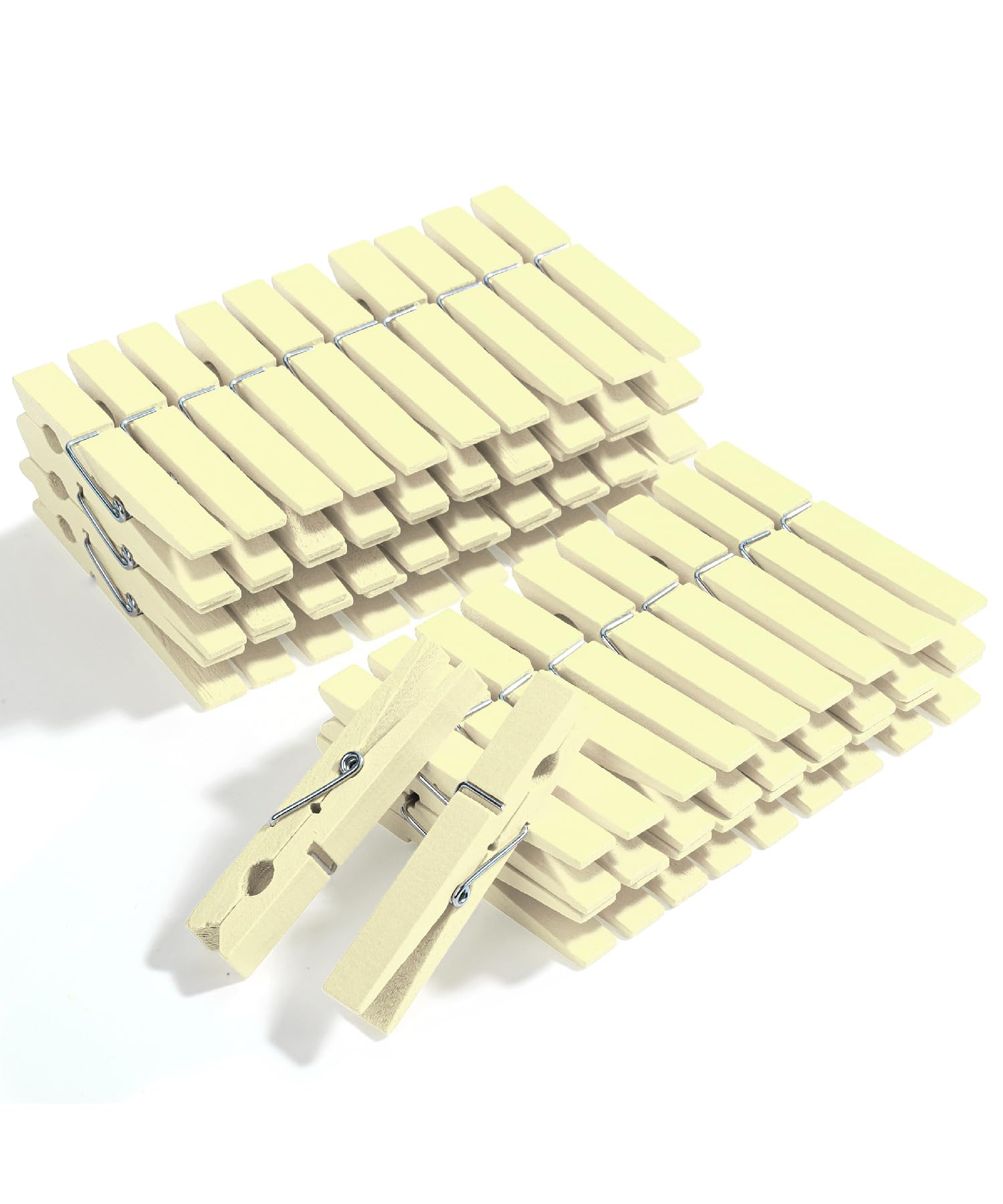 Mr. Pen- Wooden Clothes Pins, Large Natural Wood, 50 Pack, 2.9 Inch, Rust Resistant for Classroom, Crafts