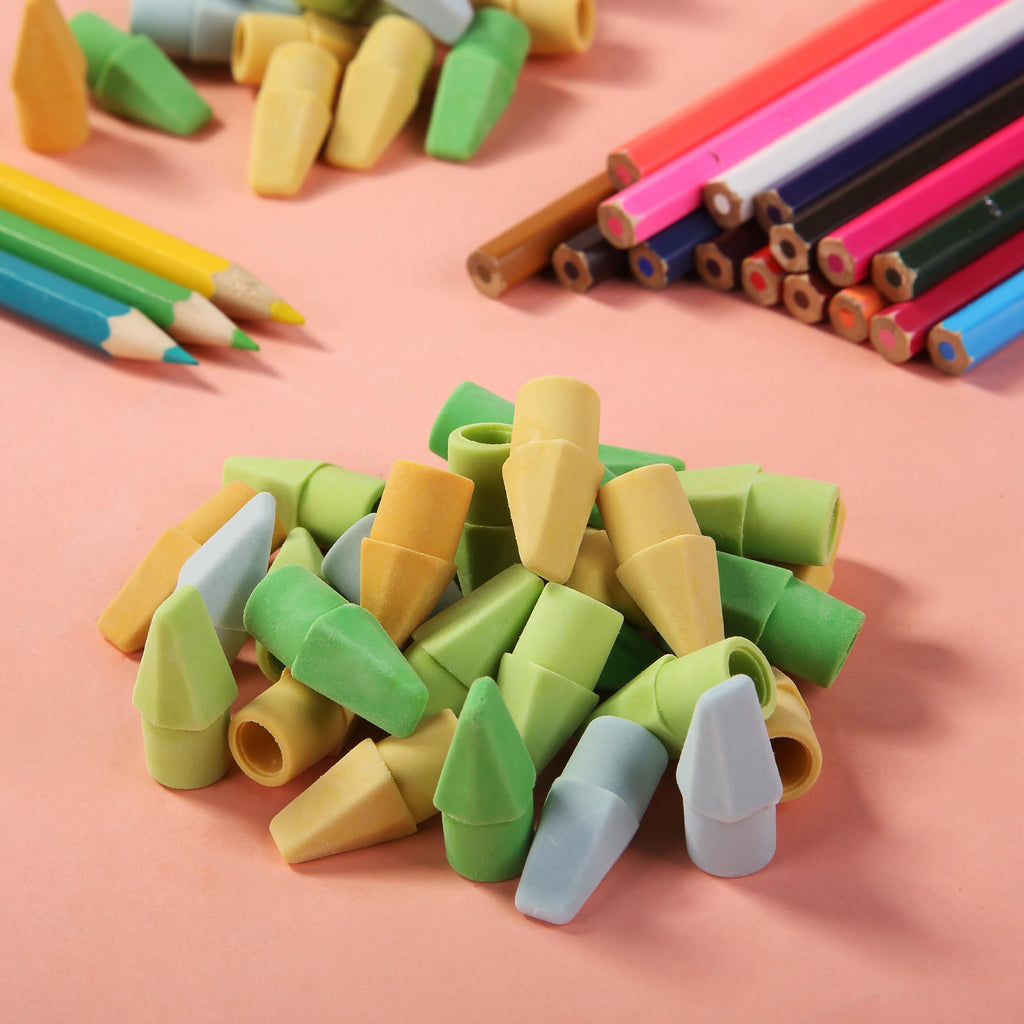 Mr. Pen Erasers for Pencils, 120 Pack, Pencil Top Erasers, Eraser Caps, Cap Tops, Topper Erasers. Ereaser