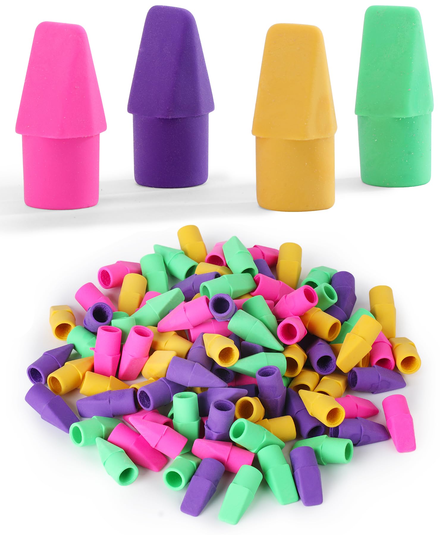 Mr. Pen Erasers for Pencils, 120 Pack, Pencil Top Erasers, Eraser Caps, Cap Tops, Topper Erasers. Ereaser