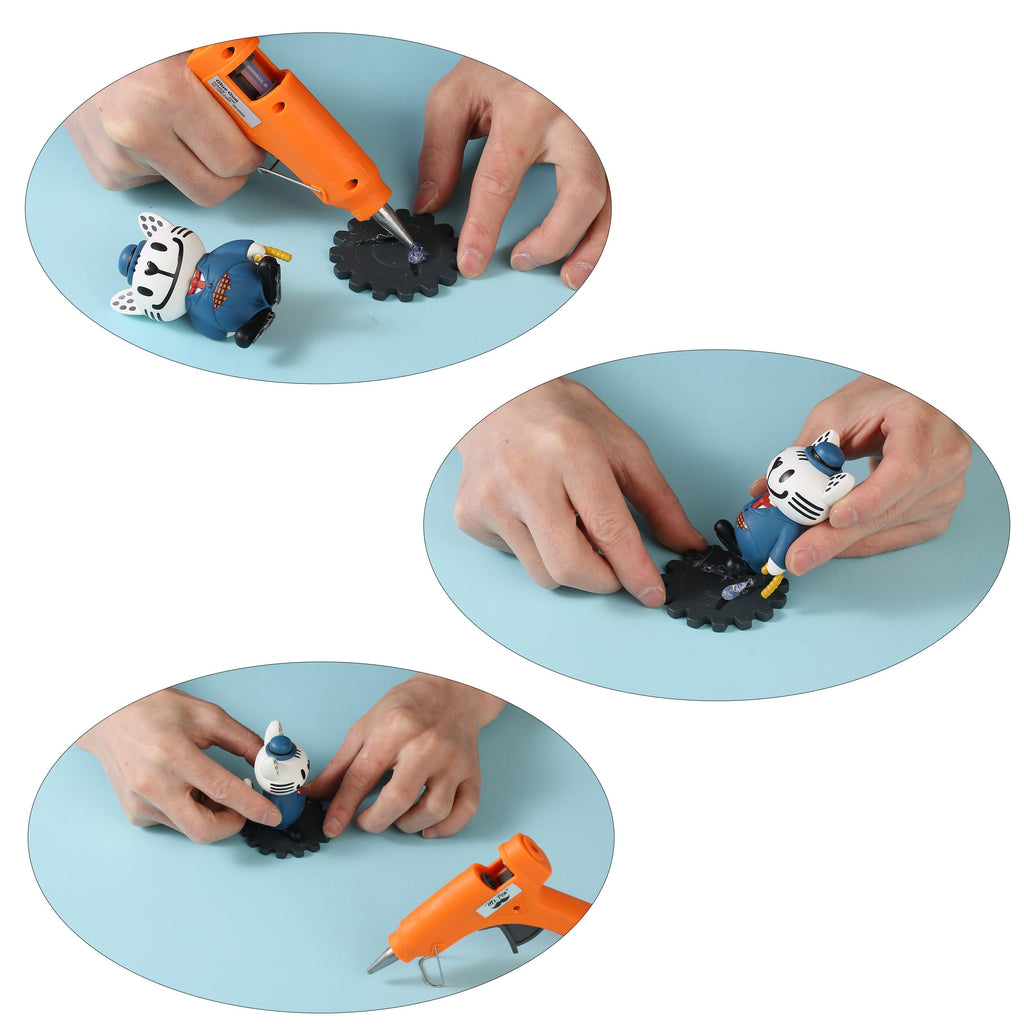 Mr. Pen– Hot Glue Gun Kit, Hot Melt Glue Gun Mini with 20pcs Sticks and 20nWood Craft Sticks and 8 Finger Protector