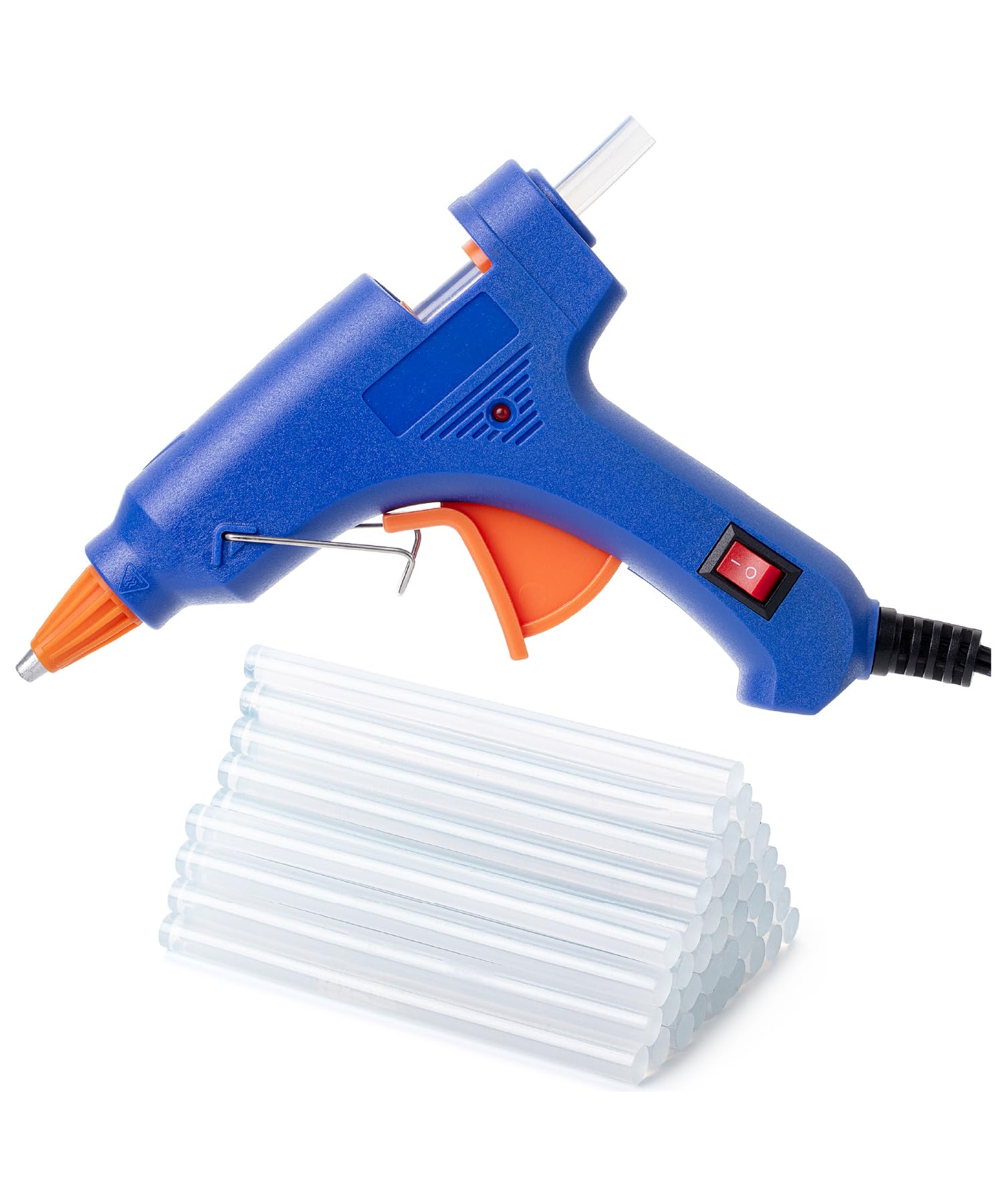 Mr. Pen– Hot Glue Gun Kit, Hot Melt Glue Gun Mini with 20pcs Sticks and 20nWood Craft Sticks and 8 Finger Protector