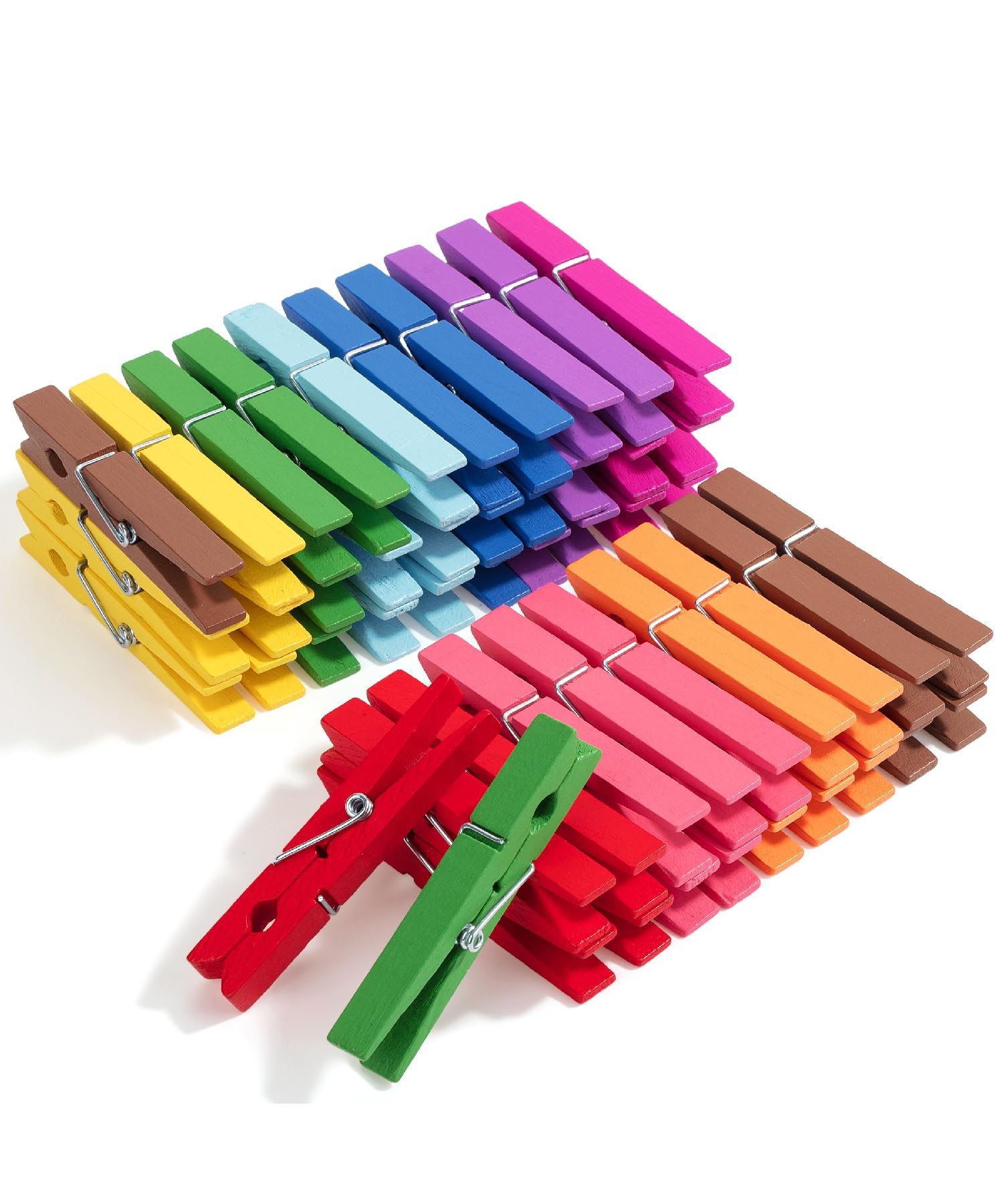 Mr. Pen- Wooden Clothes Pins, Large Natural Wood, 50 Pack, 2.9 Inch, Rust Resistant for Classroom, Crafts