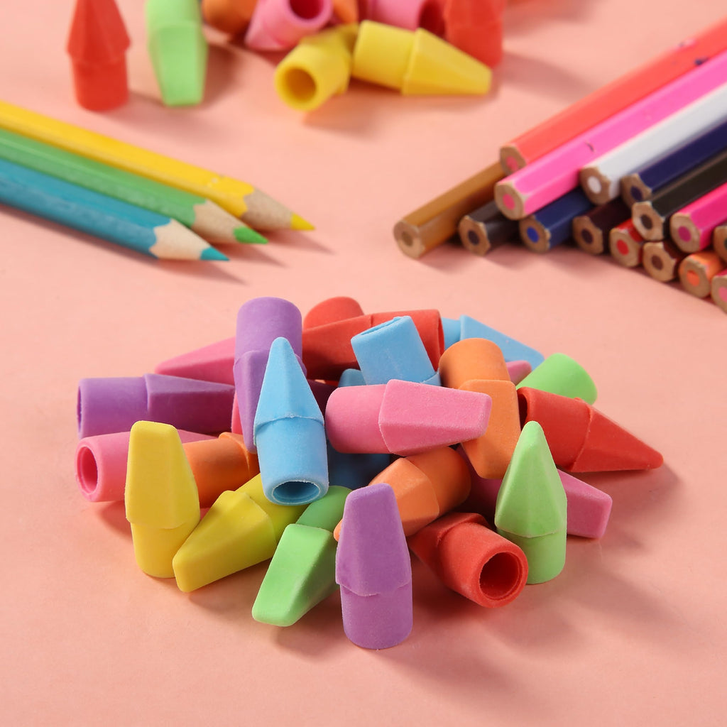 Mr. Pen Erasers for Pencils, 120 Pack, Pencil Top Erasers, Eraser Caps, Cap Tops, Topper Erasers. Ereaser