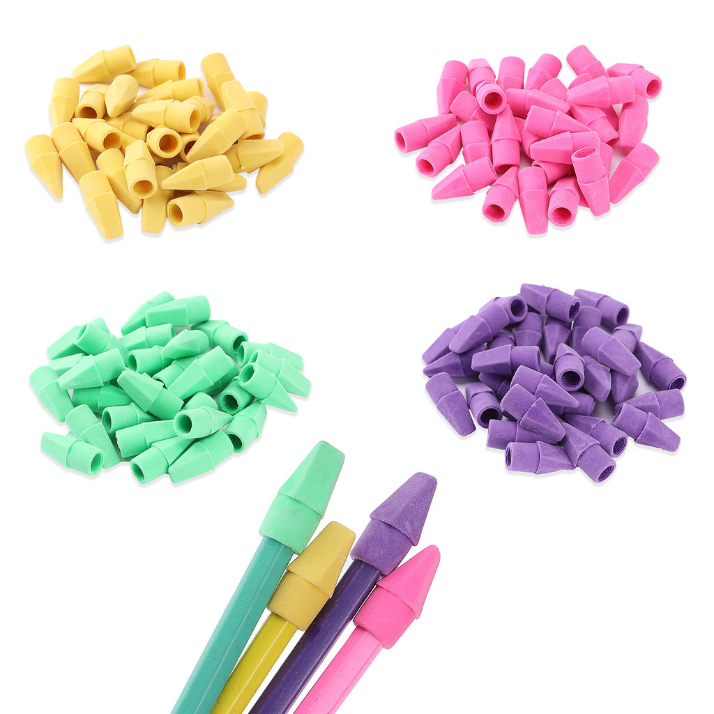 Mr. Pen Erasers for Pencils, 120 Pack, Pencil Top Erasers, Eraser Caps, Cap Tops, Topper Erasers. Ereaser