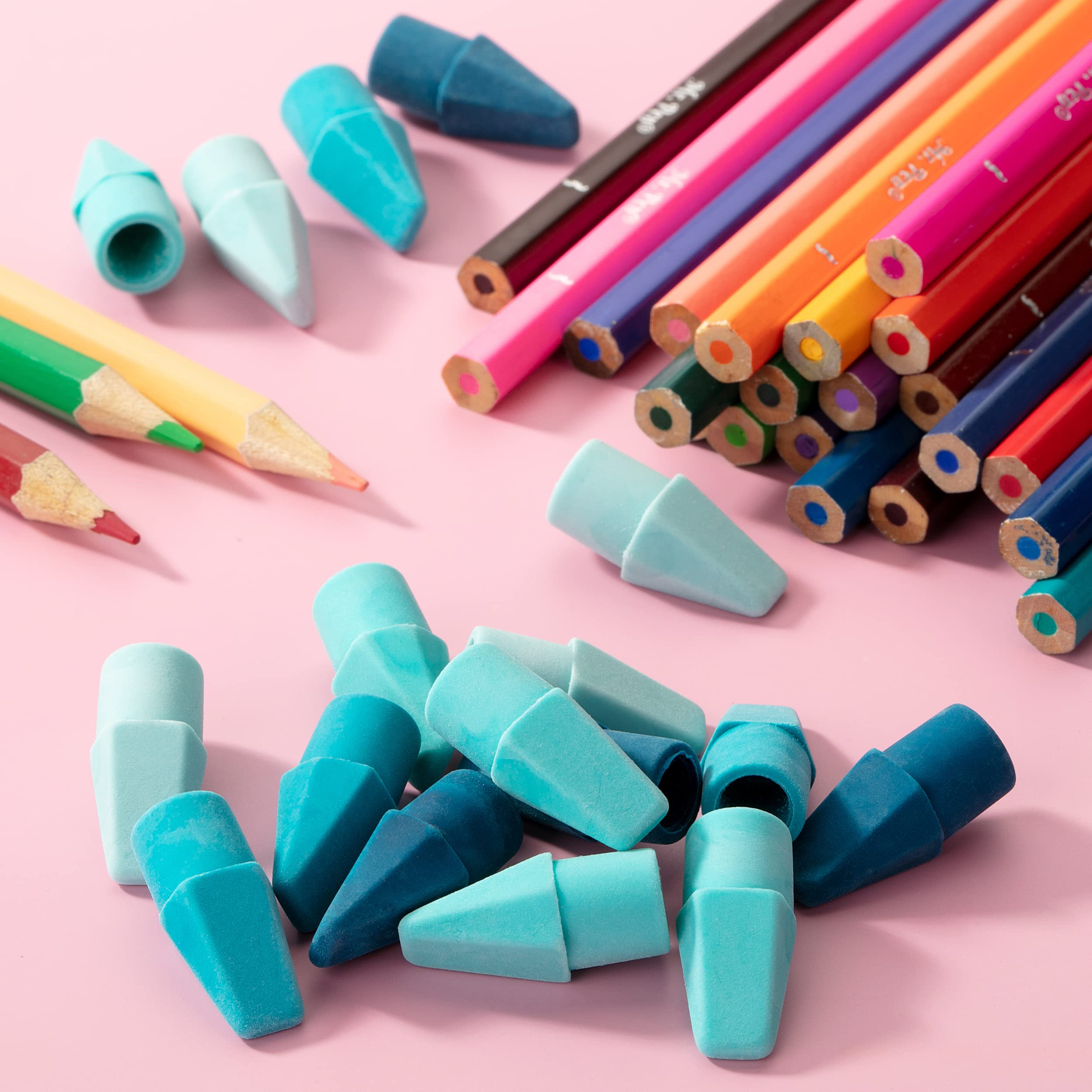 Mr. Pen Erasers for Pencils, 120 Pack, Pencil Top Erasers, Eraser Caps, Cap Tops, Topper Erasers. Ereaser