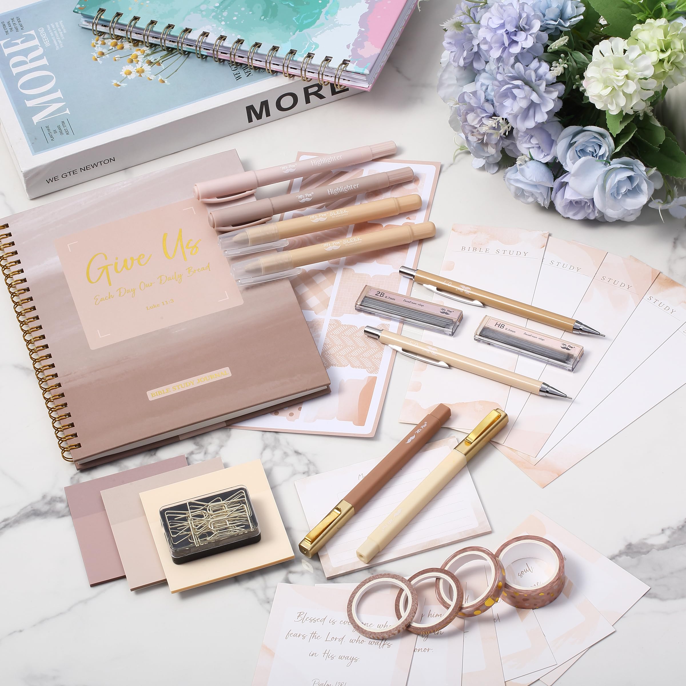 Mr. Pen- Bible Journaling Kit for Women, Golden Blush Color Theme, Bible Study Supplies Journaling Kit