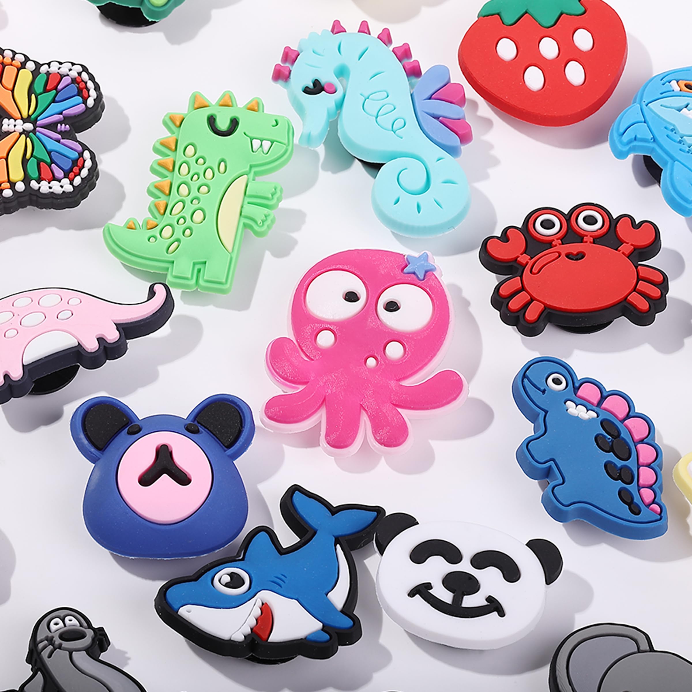 Mr. Pen- Different Charms, 30, 50, 60 Pcs, PVC Random Decoration Charms for Decoration