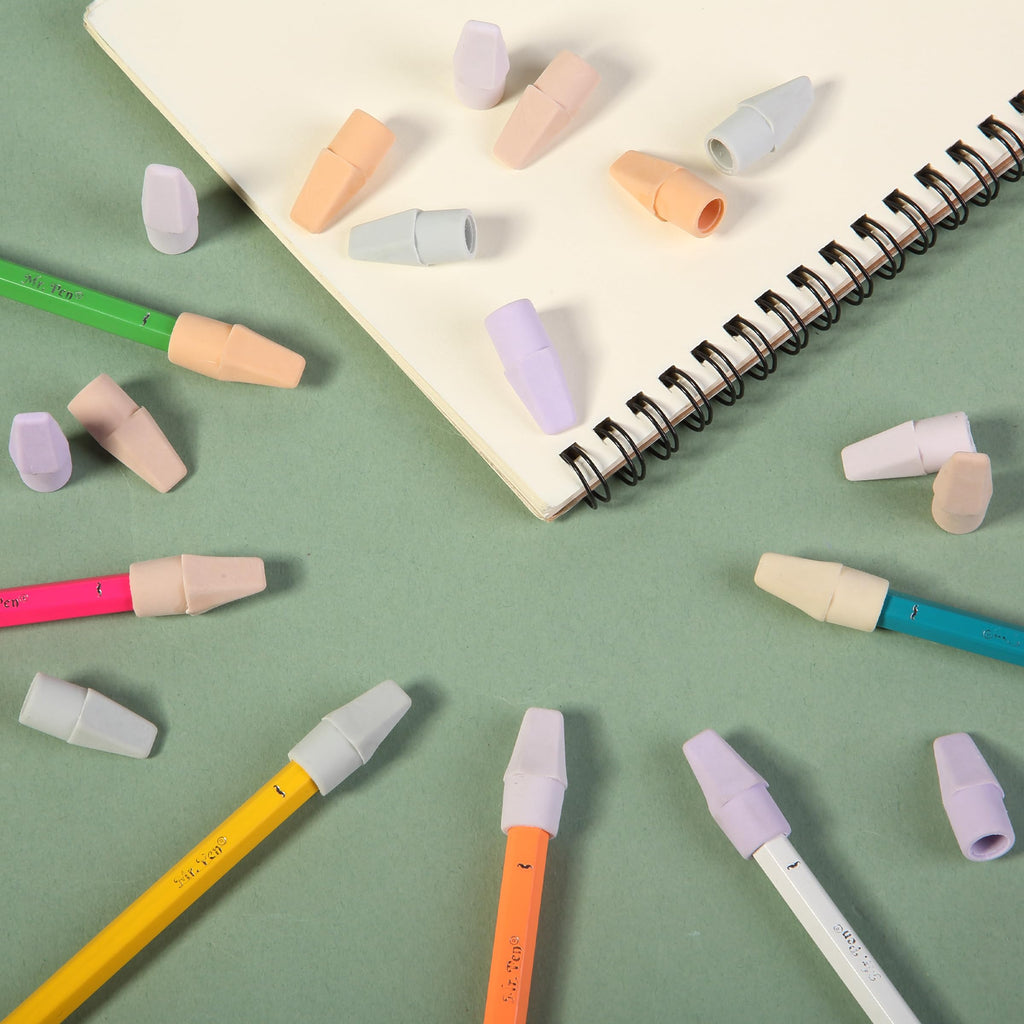 Mr. Pen Erasers for Pencils, 120 Pack, Pencil Top Erasers, Eraser Caps, Cap Tops, Topper Erasers. Ereaser