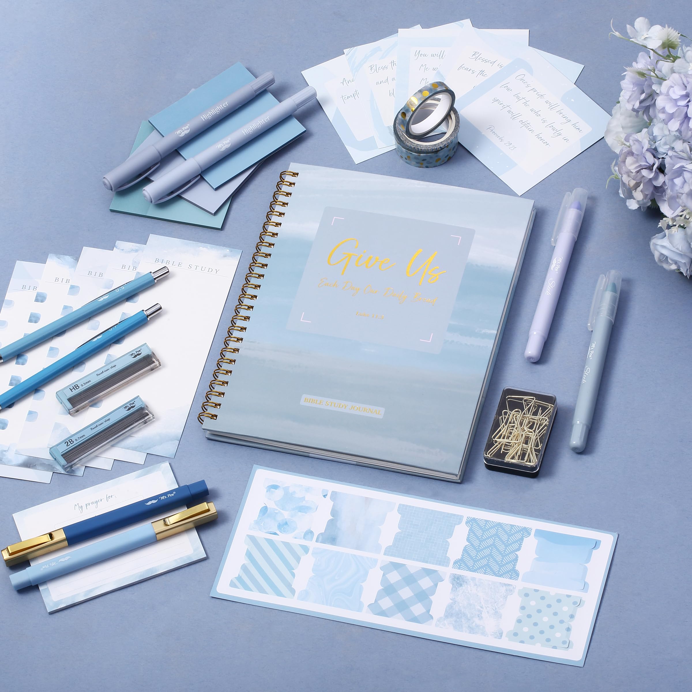 Mr. Pen- Bible Journaling Kit for Women, Ocean Breeze, Bible Highlighters and Pens No Bleed, Bible Journaling Supplies