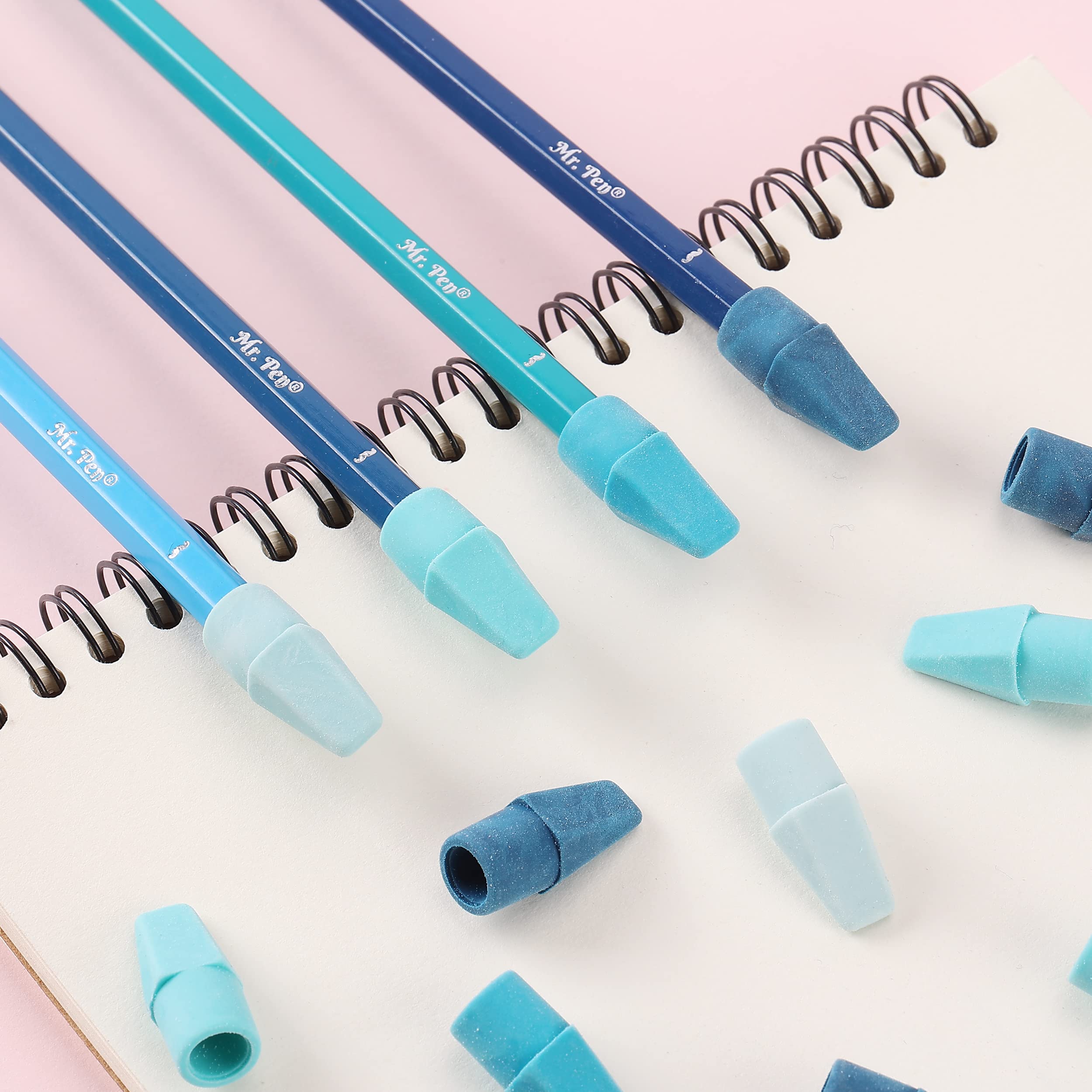 Mr. Pen Erasers for Pencils, 120 Pack, Pencil Top Erasers, Eraser Caps, Cap Tops, Topper Erasers. Ereaser