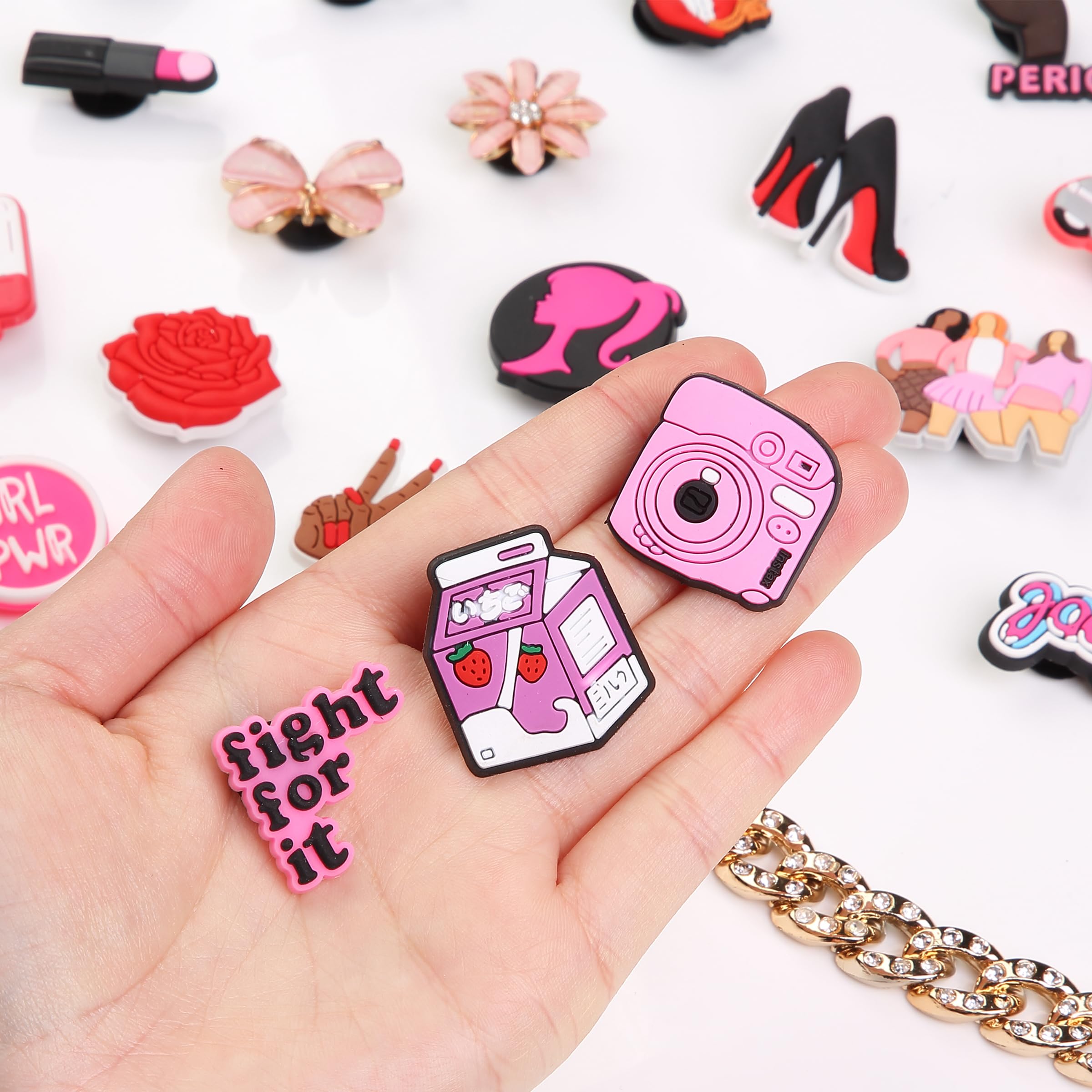 Mr. Pen- Different Charms, 30, 50, 60 Pcs, PVC Random Decoration Charms for Decoration