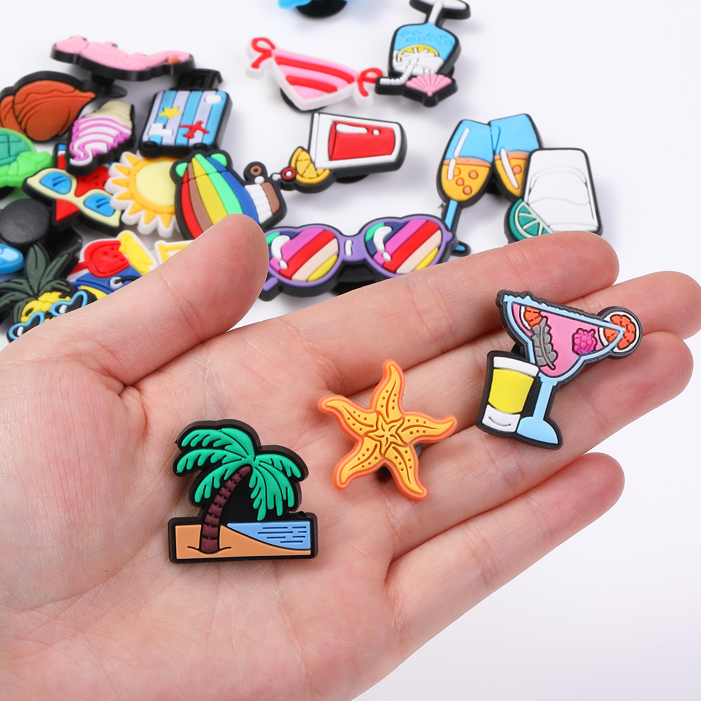 Mr. Pen- Different Charms, 30, 50, 60 Pcs, PVC Random Decoration Charms for Decoration