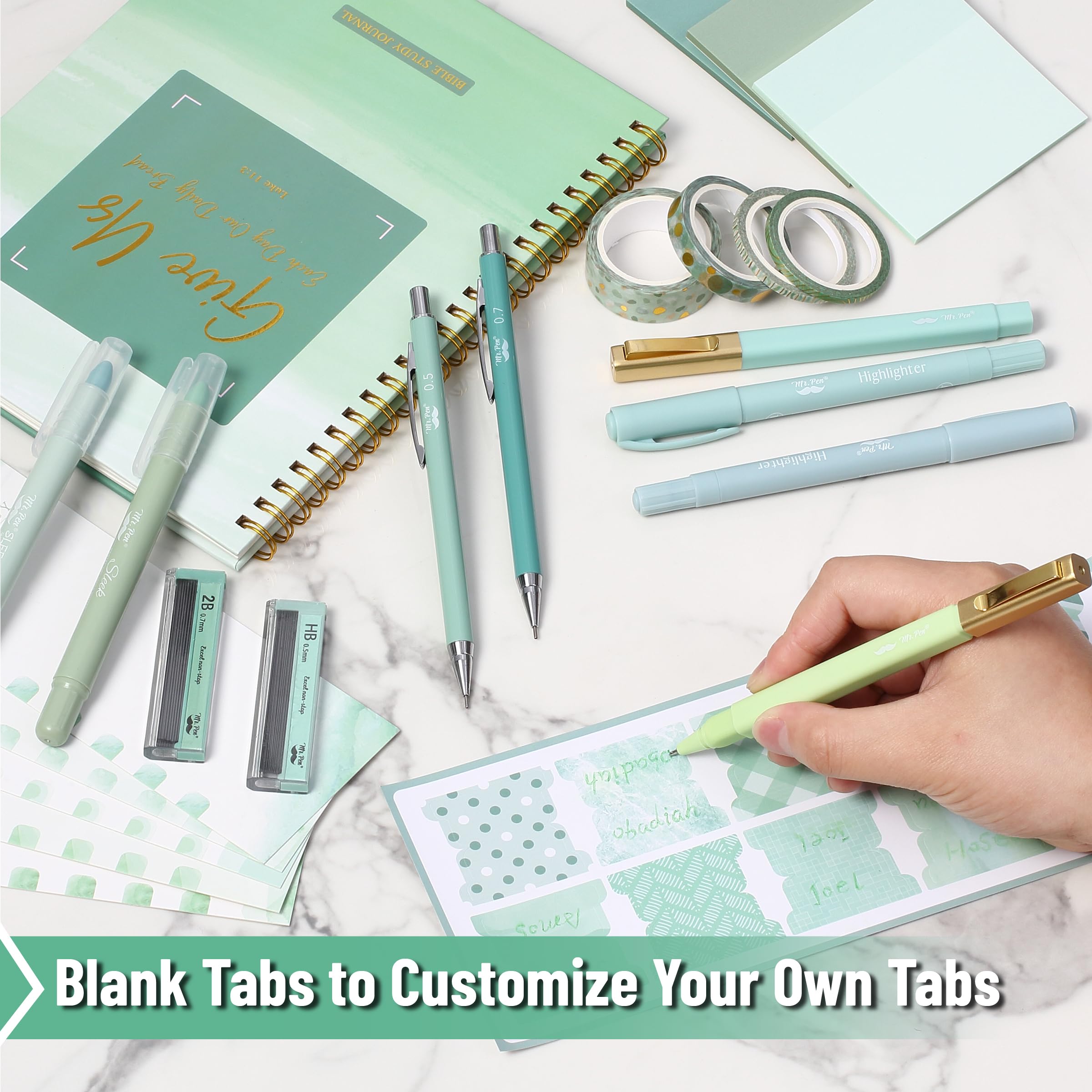 Mr. Pen- Bible Journaling Kit for Women, Forest Mist Color Theme, Bible Study Supplies Journaling Kit