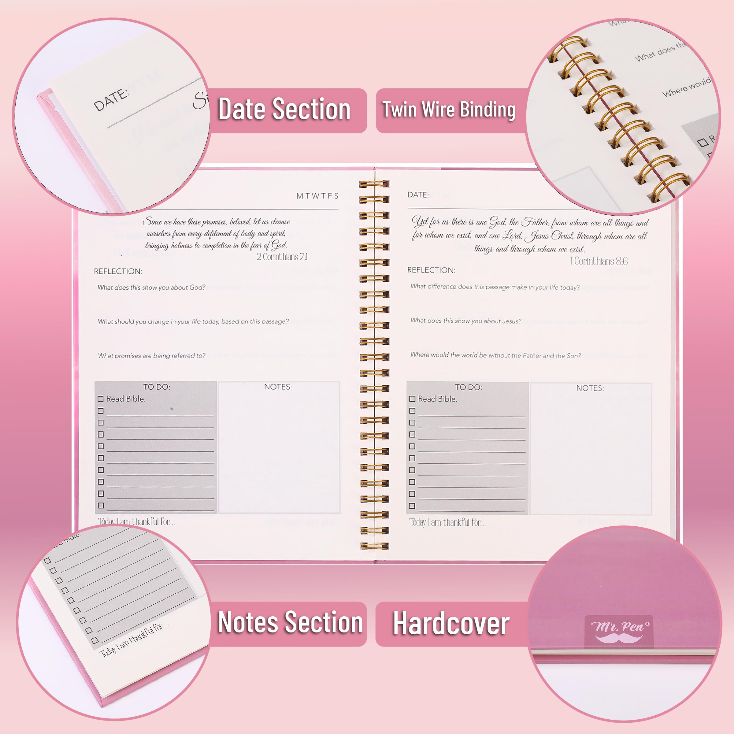 Mr. Pen- Bible Journaling Kit for Women, Ocean Breeze, Bible Highlighters and Pens No Bleed, Bible Journaling Supplies