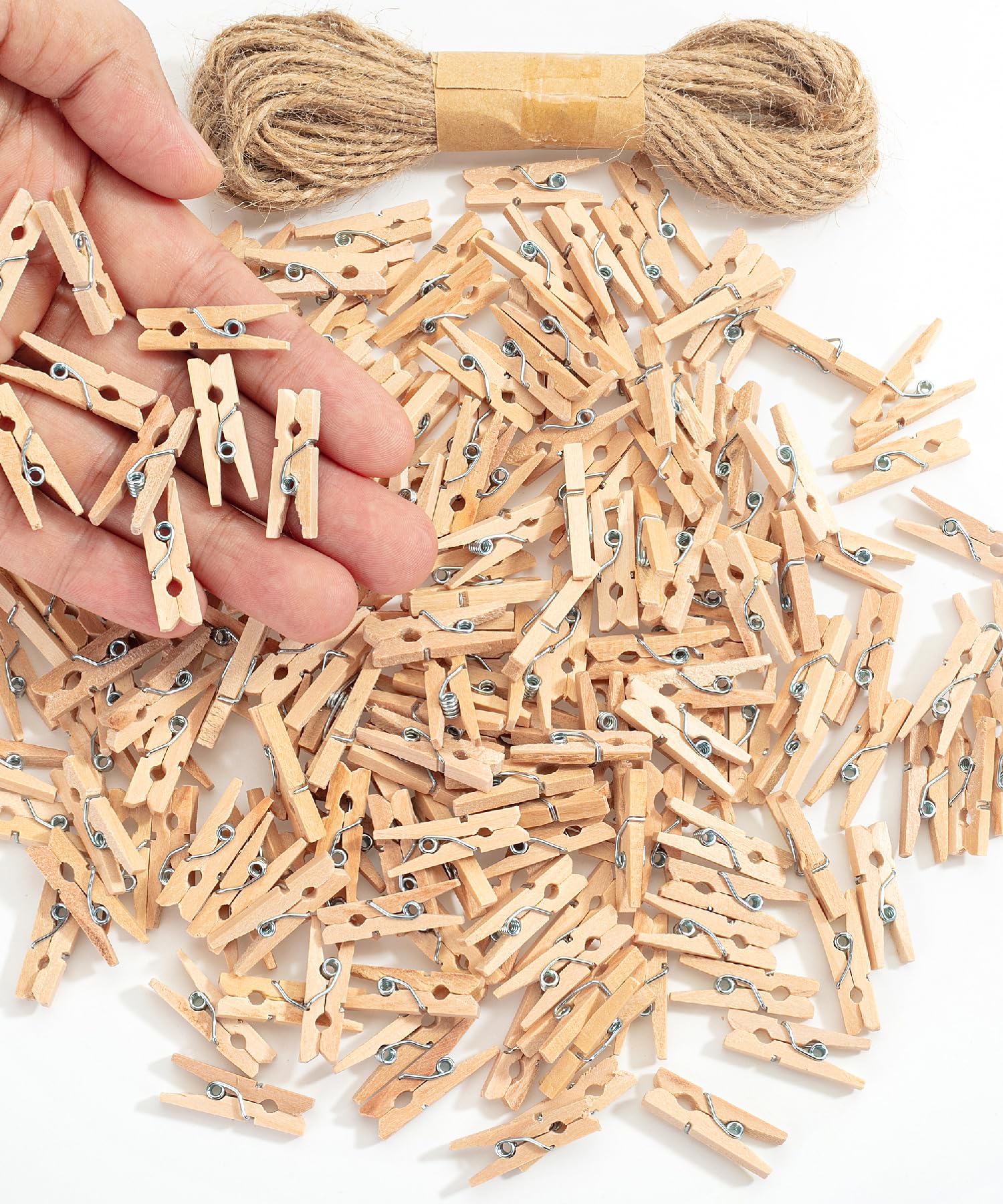 Mr. Pen- Wooden Clothes Pins, Large Natural Wood, 50 Pack, 2.9 Inch, Rust Resistant for Classroom, Crafts