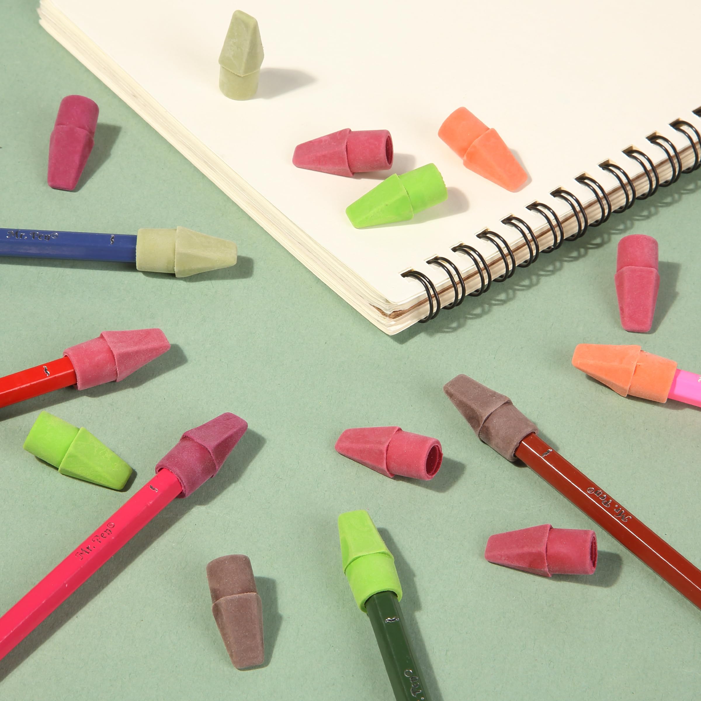 Mr. Pen Erasers for Pencils, 120 Pack, Pencil Top Erasers, Eraser Caps, Cap Tops, Topper Erasers. Ereaser