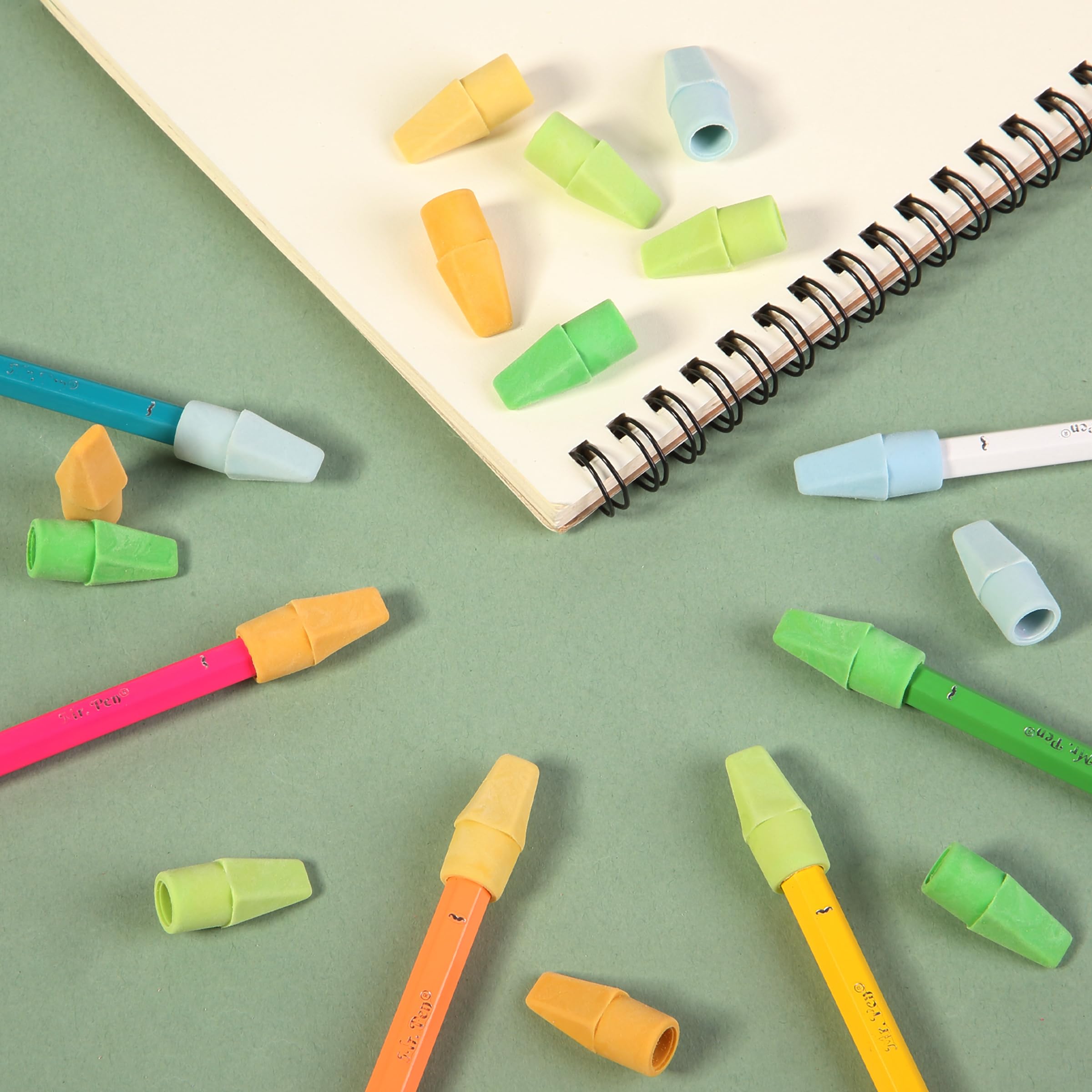Mr. Pen Erasers for Pencils, 120 Pack, Pencil Top Erasers, Eraser Caps, Cap Tops, Topper Erasers. Ereaser