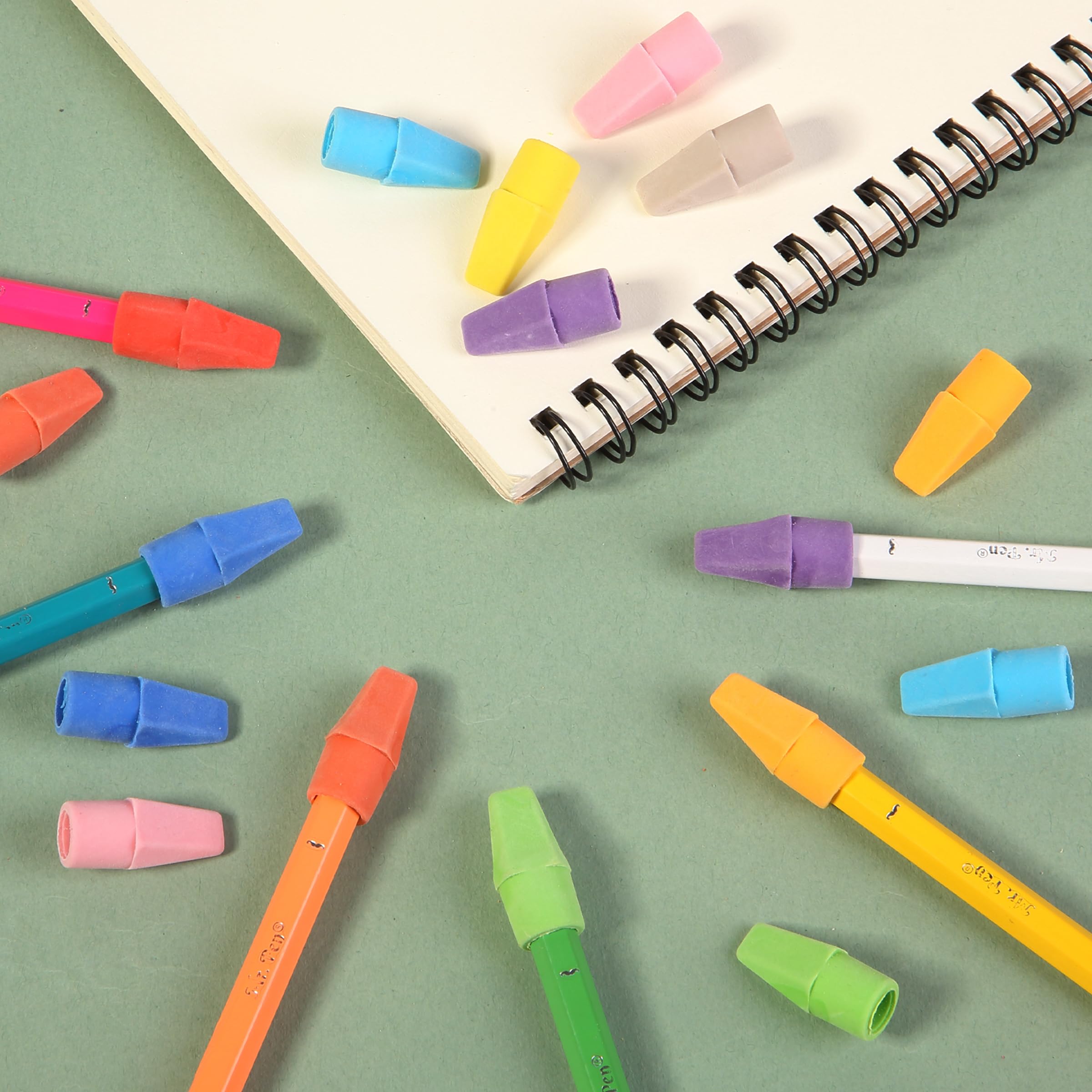 Mr. Pen Erasers for Pencils, 120 Pack, Pencil Top Erasers, Eraser Caps, Cap Tops, Topper Erasers. Ereaser