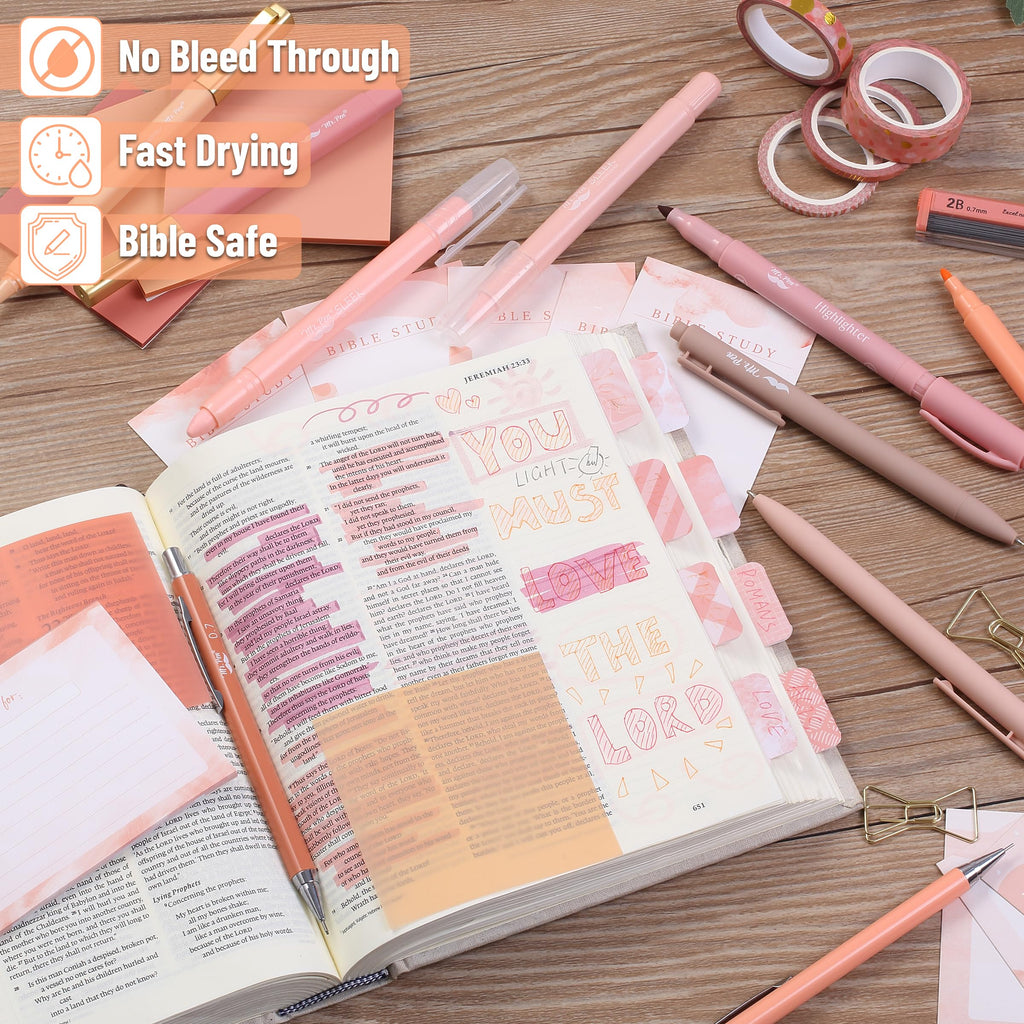 Mr. Pen- Bible Journaling Kit for Women, Golden Blush Color Theme, Bible Study Supplies Journaling Kit